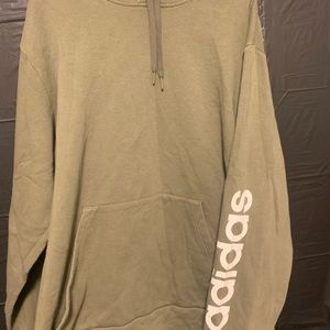 Adidas Navy Green Pullover Hoodie Mens 2XL